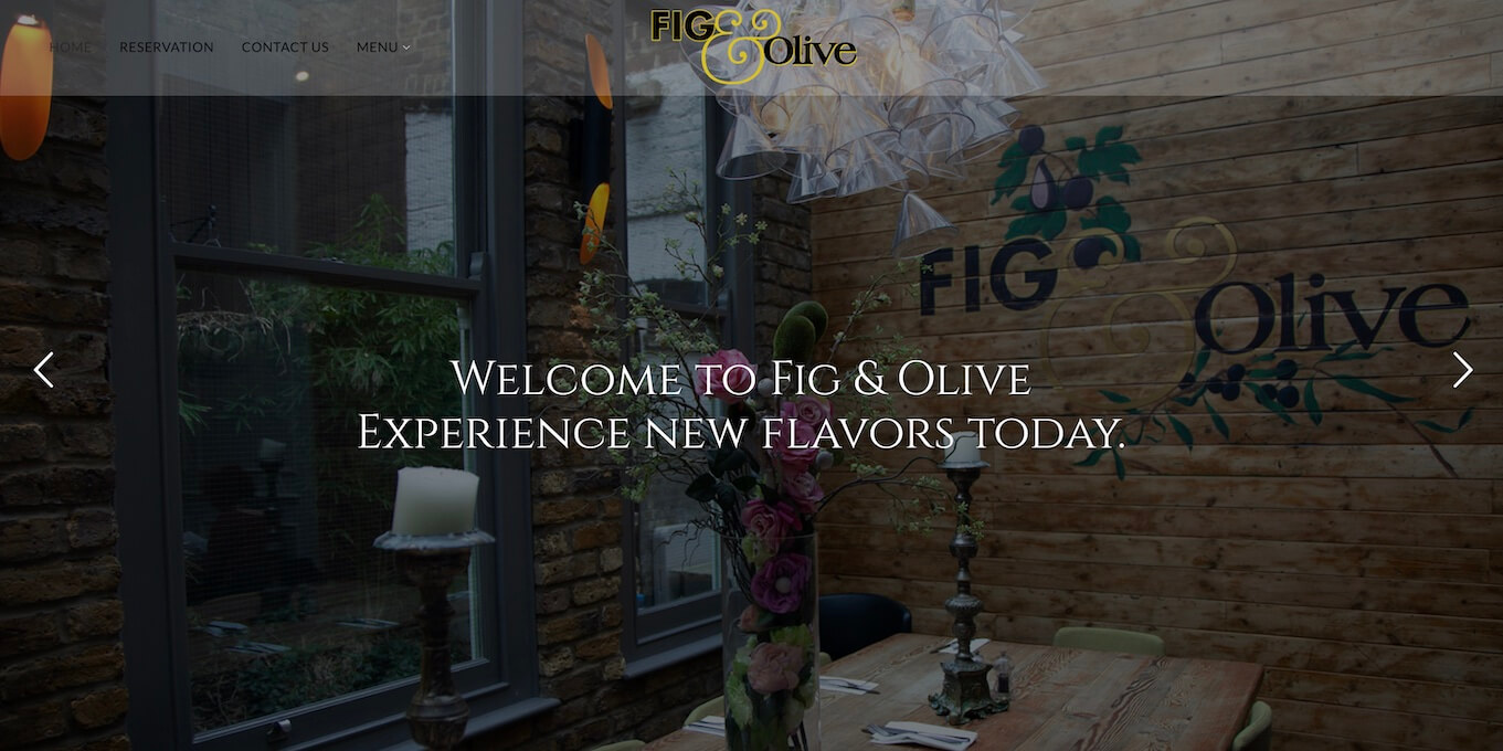 Fig & Olive Web Site